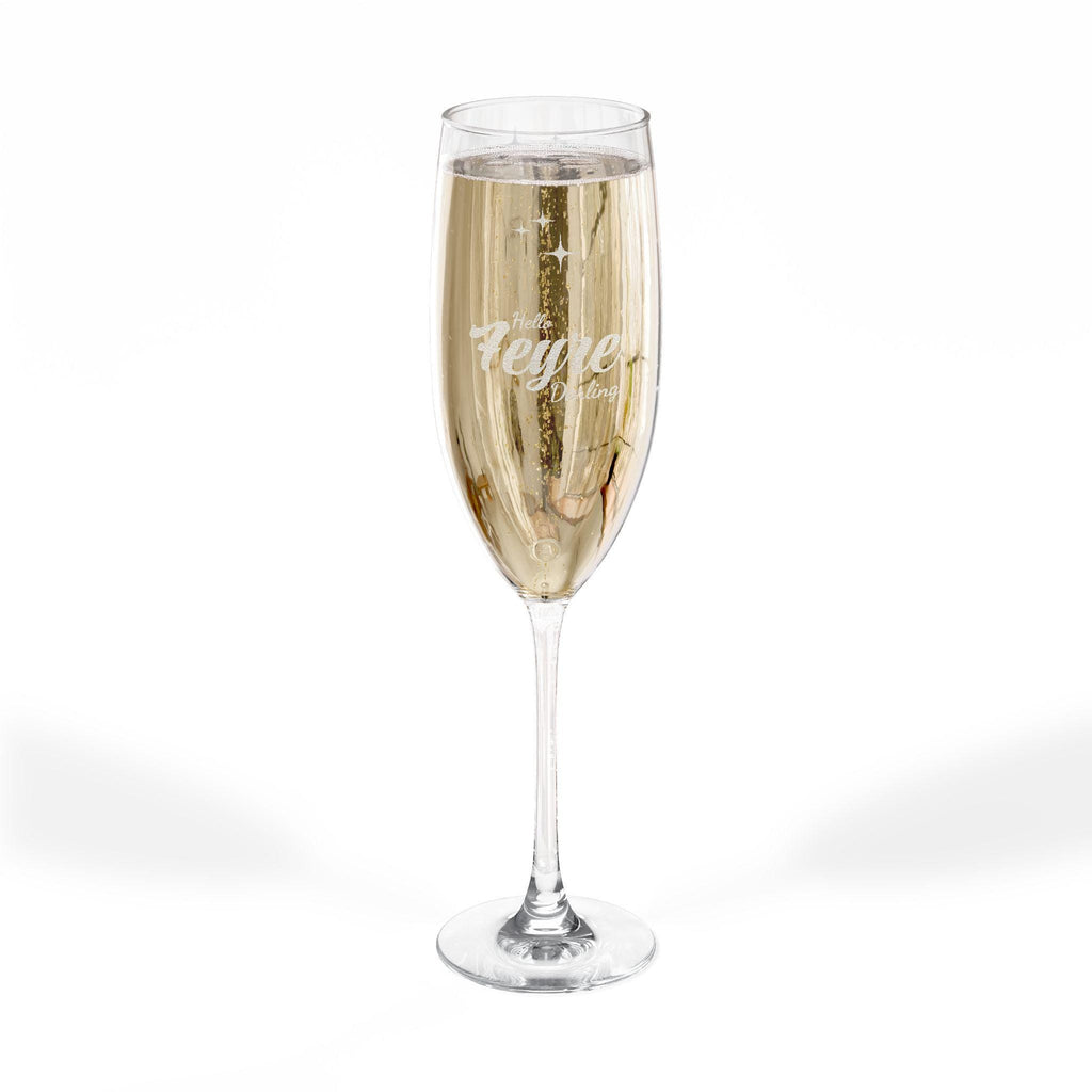 Personalised ACOTAR Engraved Champagne Flute, Elegant Drinkware