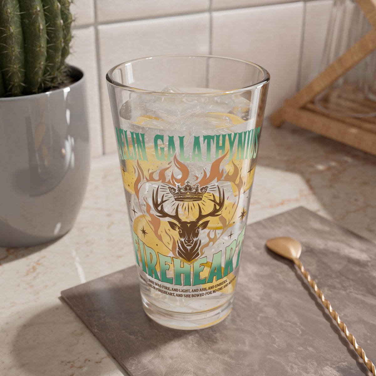 Aelin Galathynius inspires Drinking Glass Throne of Glass