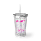 Velaris ACOTAR Double Walled Travel Cup With Straw, Everyday Use