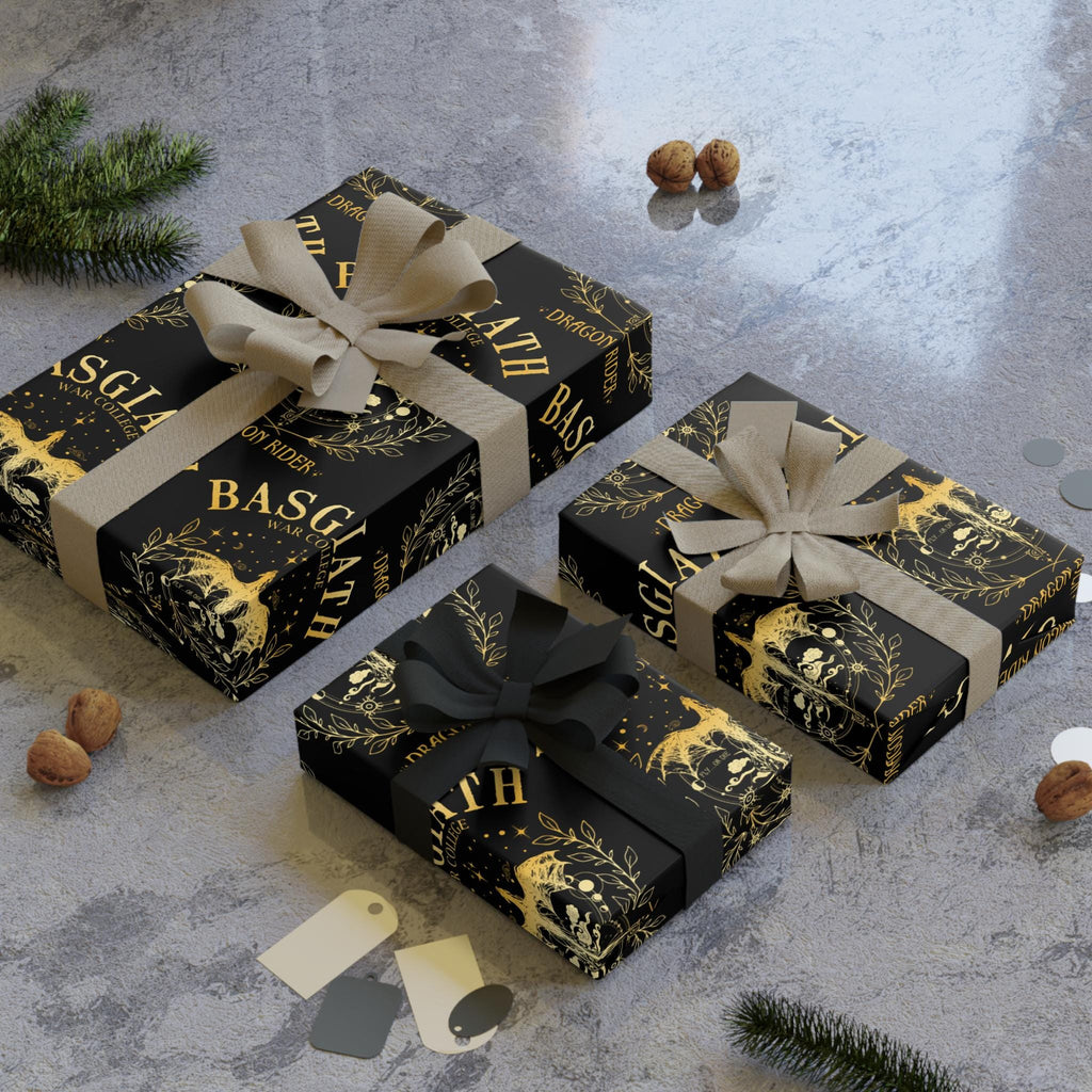 Basgiath Inspired Fourth Wing Wrapping Paper I Gift Wrap Rolls