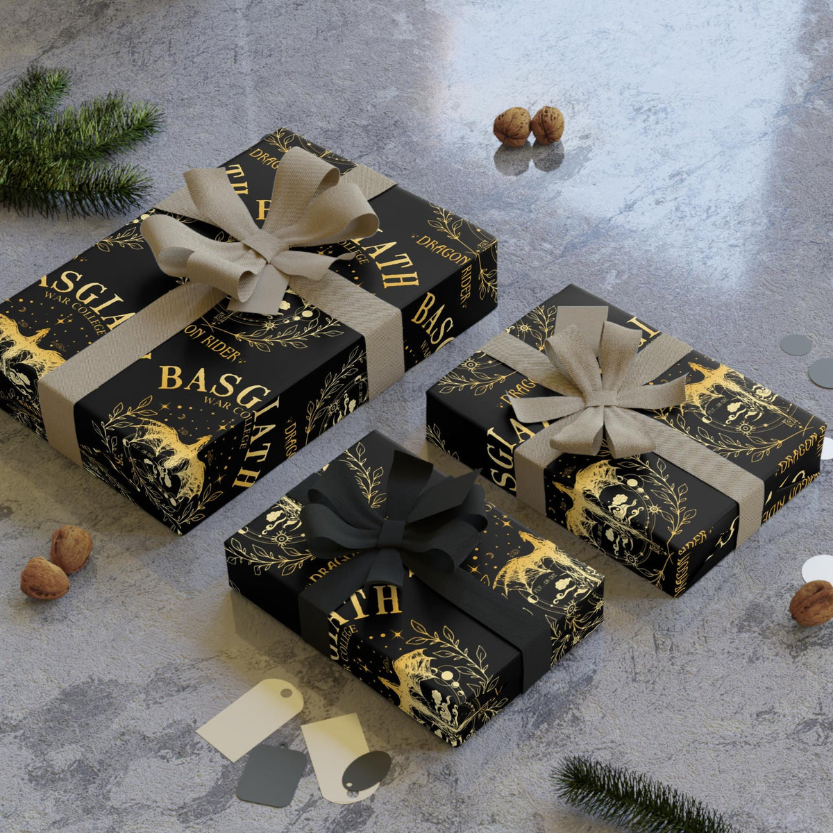 Basgiath Inspired Fourth Wing Wrapping Paper I Gift Wrap Rolls
