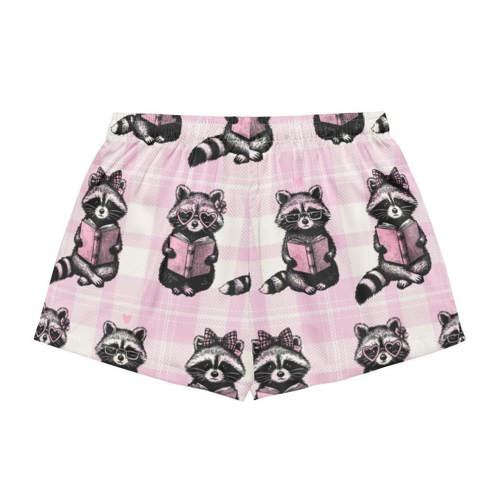 Reading Raccoons Women's Satin Pyjama Shorts
