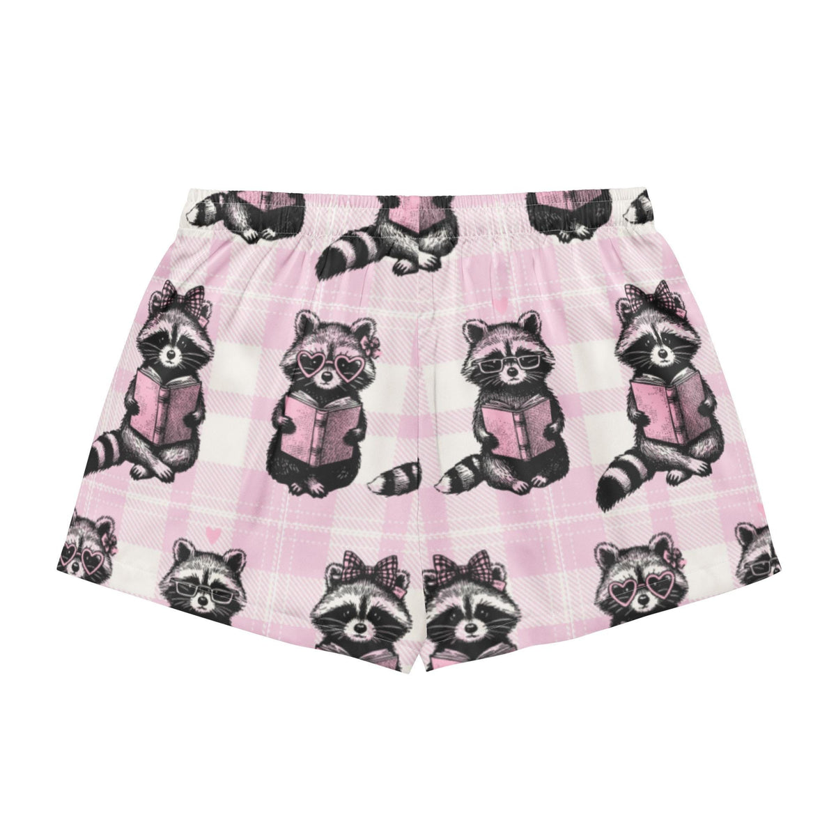 Reading Raccoons Women's Satin Pyjama Shorts