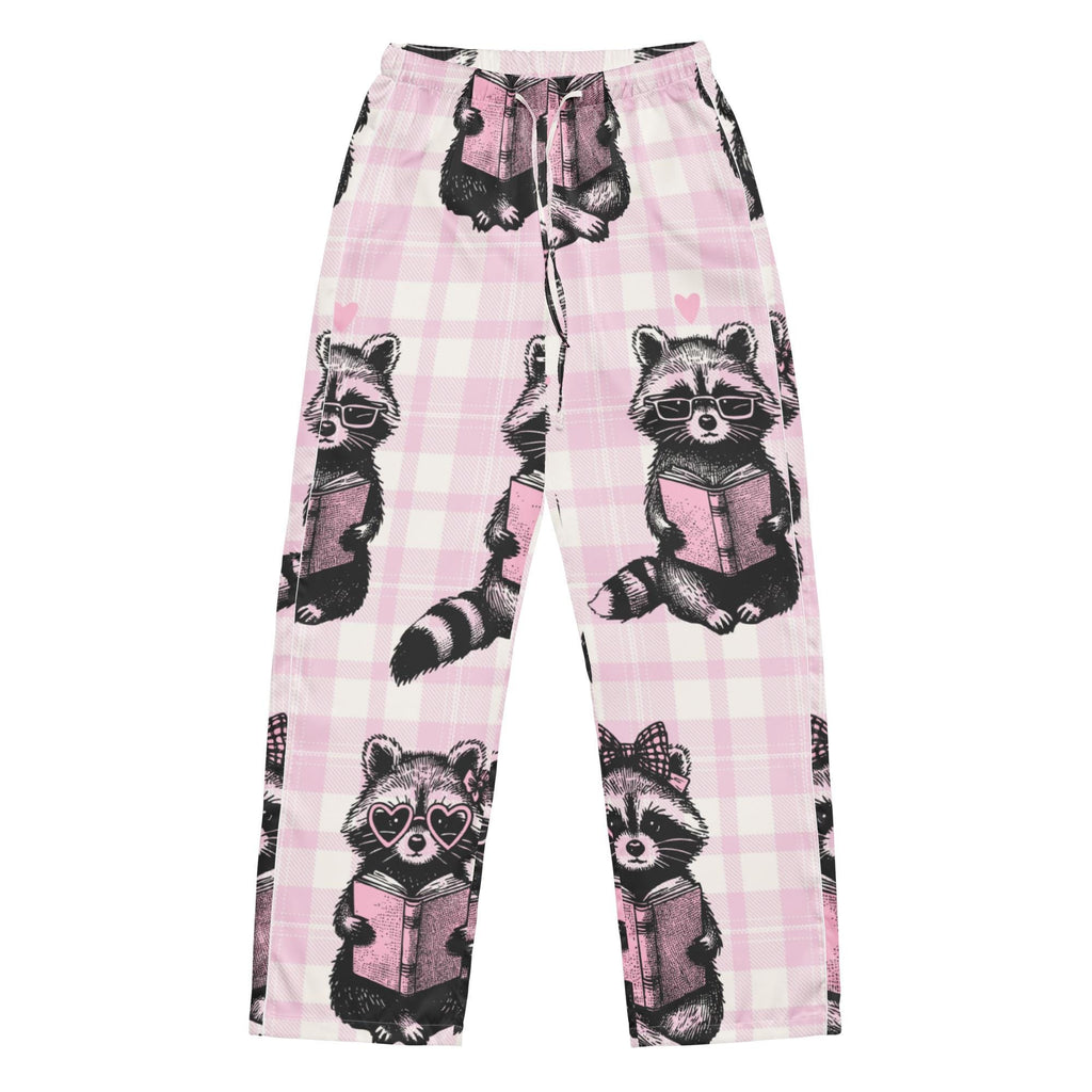 Reading Raccoon Satin Pajama Pants | Women's Sleepwear