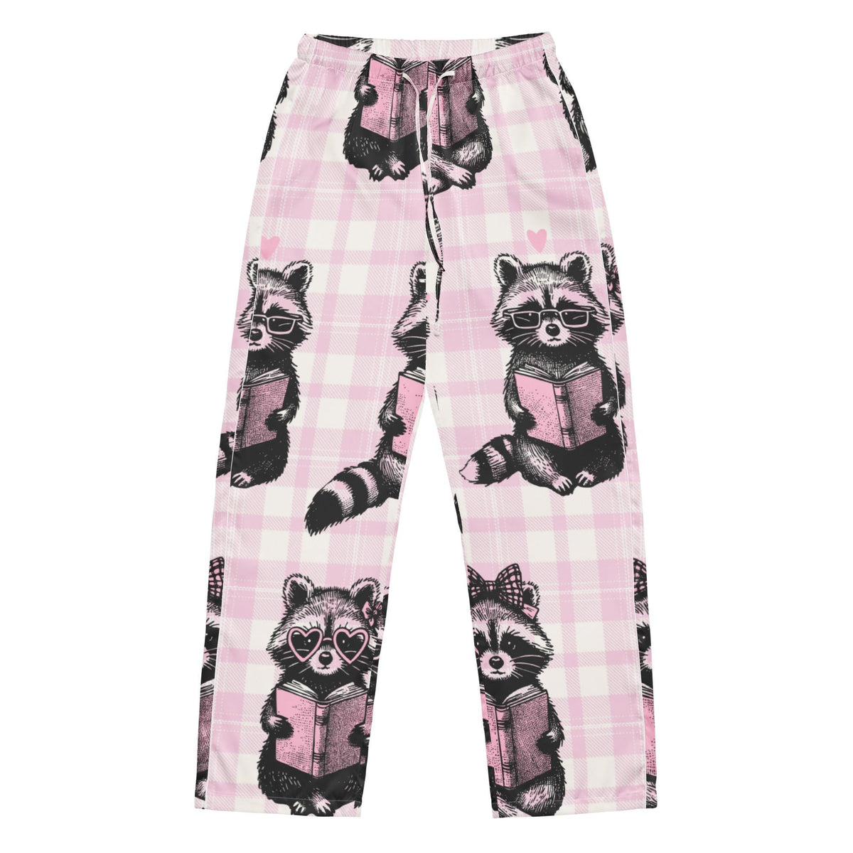 Reading Raccoon Satin Pajama Pants | Women's Sleepwear