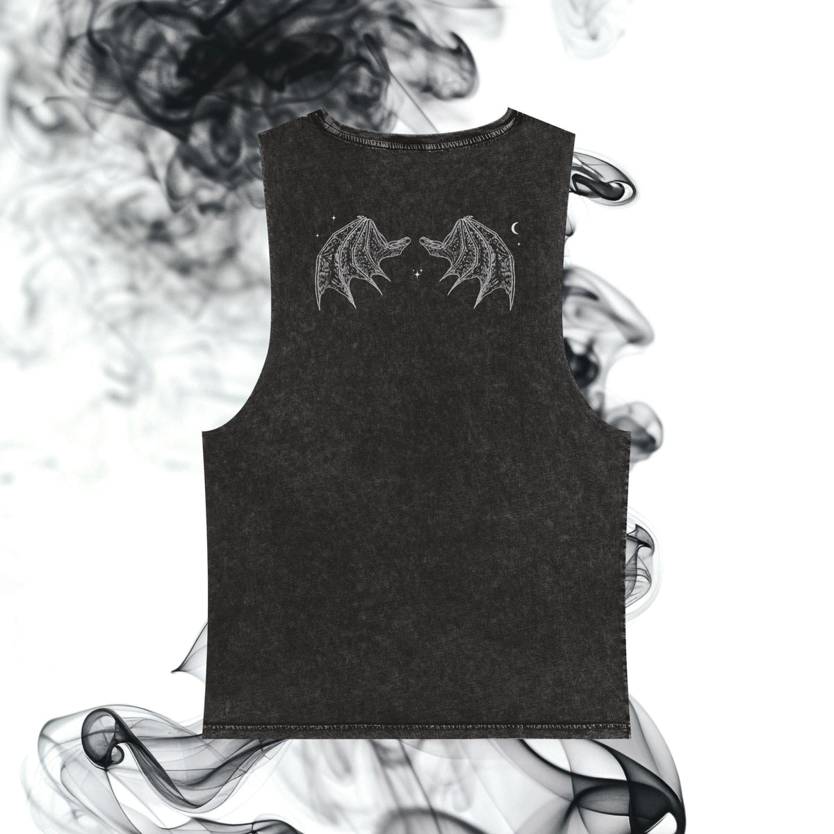 ACOTAR Inspired Bat Boys Unisex  Stonewash Tank Wings