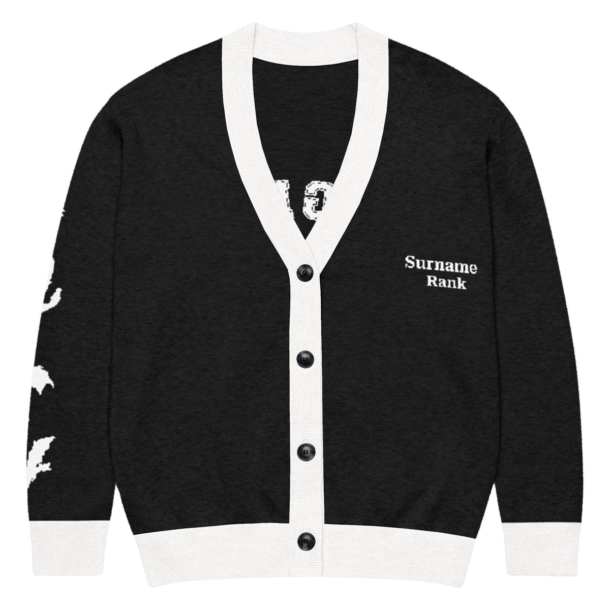 Personalised Basgiath War College Custom Knitted Cardigan, Ink, Fourth Wing