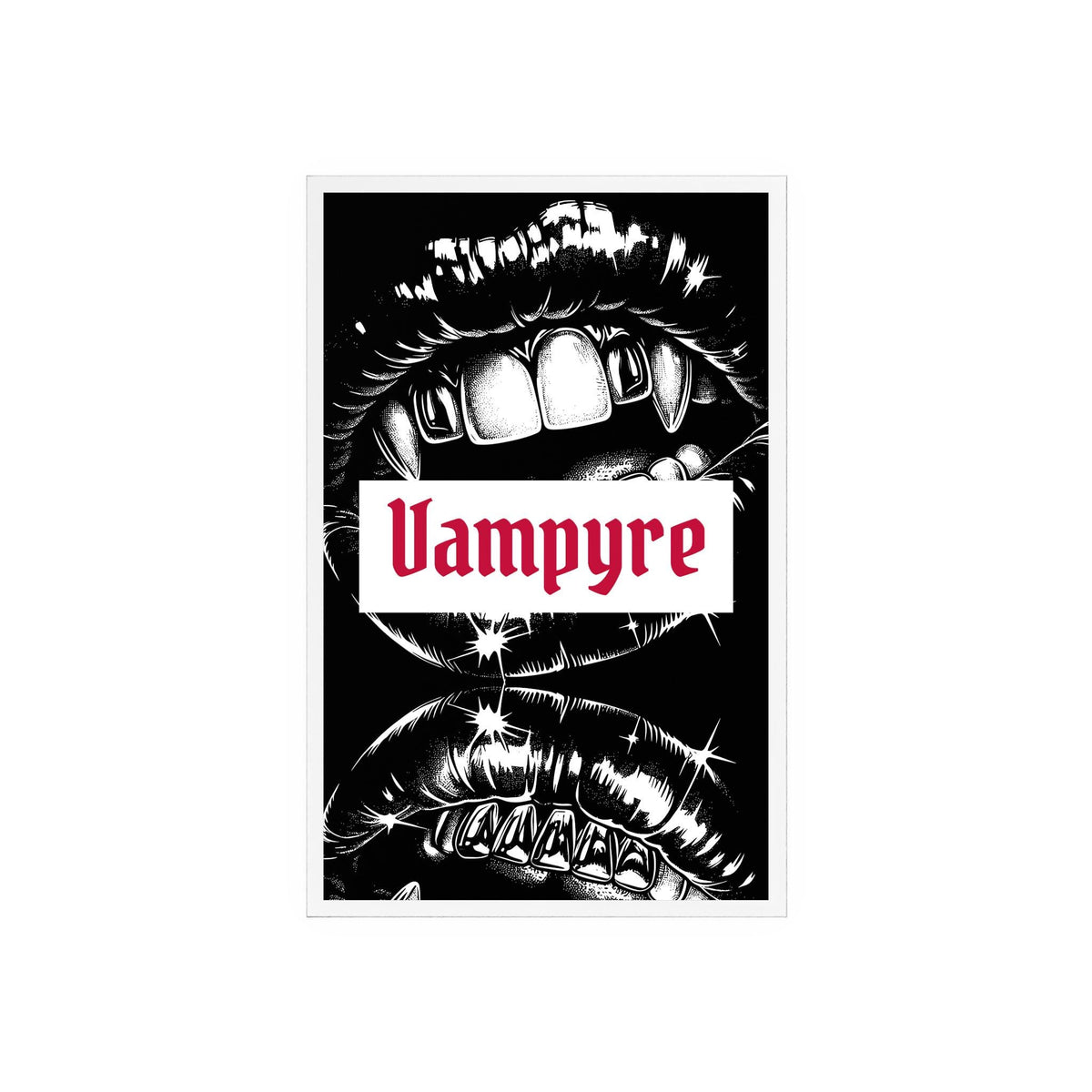 Vampyre Acrylic Bookshelf Sign | Shelf & Book Nook Decor