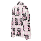 Reading Raccoons | Women’s Satin Long Sleeve Pyjama Top