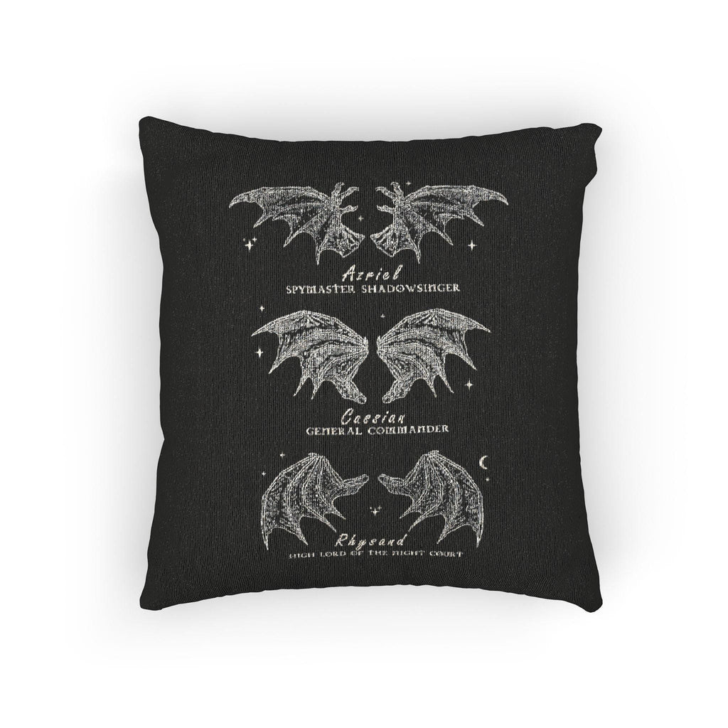 Bat Boys Woven Cushion ACOTAR Home Decor Bookish Gift