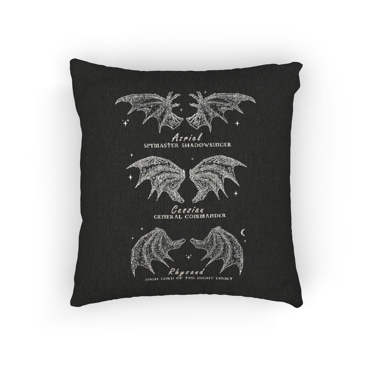 Bat Boys Woven Cushion ACOTAR Home Decor Bookish Gift