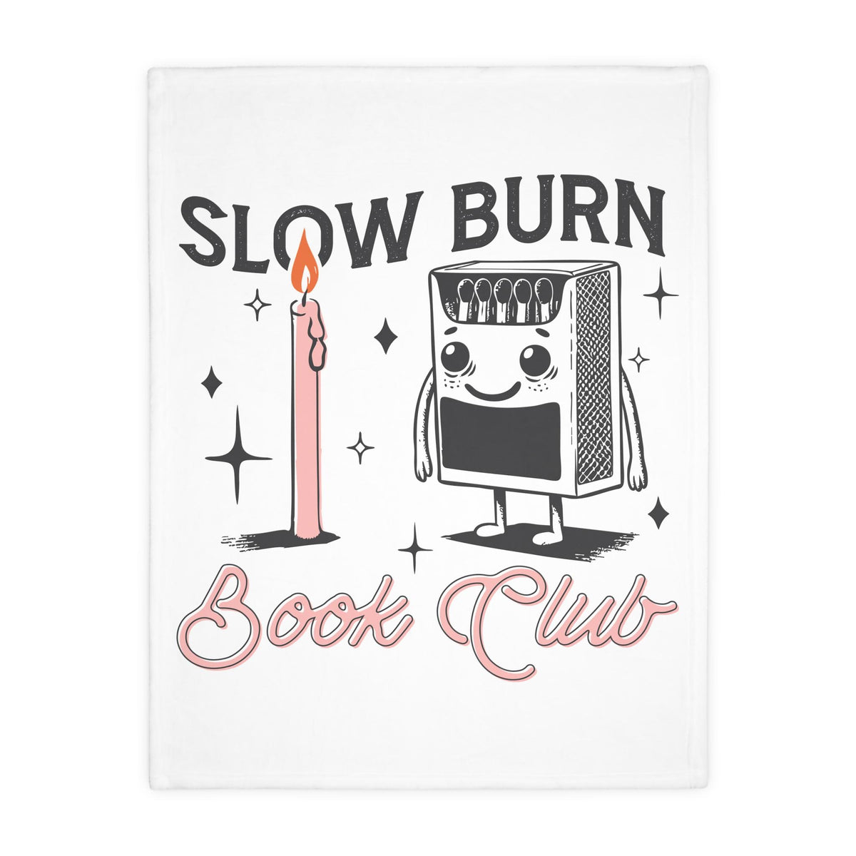 Personalised Slow Burn Book Club Blanket | Cozy Reading Throw for Romance Readers