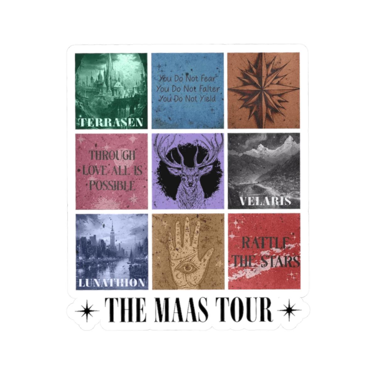 The Maas Tour Sticker Kiss Cut  ACOTAR TOG CC Decal