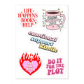 Bookish Sticker Sheet | Kindle, Do It For The Plot, Hot Girls Read