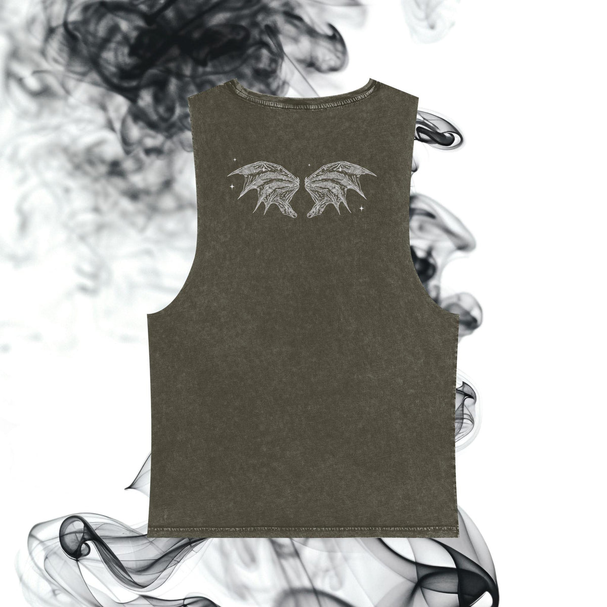 ACOTAR Inspired Bat Boys Unisex  Stonewash Tank Wings