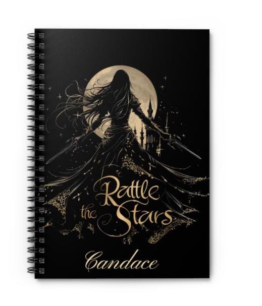 Personalised Celaena Notebook | Throne Of Glass Spiral Ruled Journal