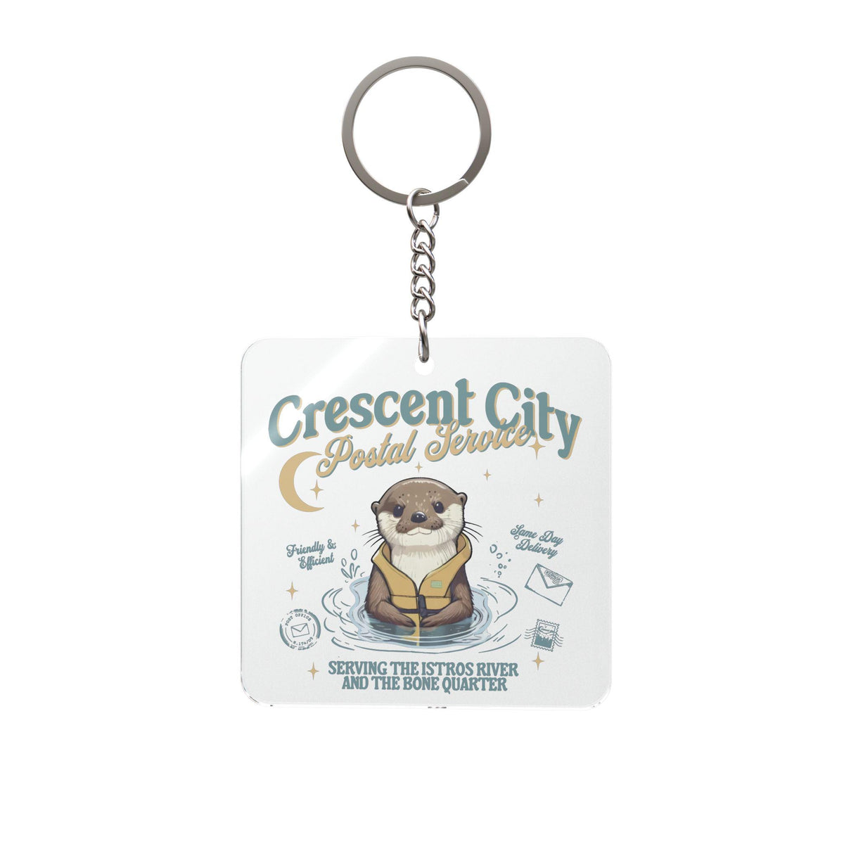 Crescent City Otter Keychain | Sarah J Maas Bookish Acrylic Keyring