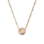Engraved Lunathion Emblem Mini Circle Necklace Crescent City