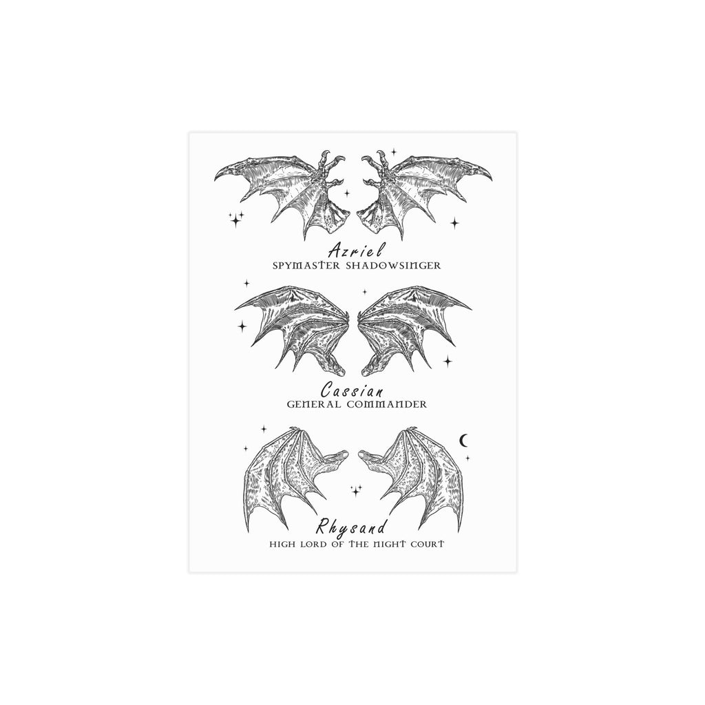 ACOTAR Bat Boys Unframed Print Wings