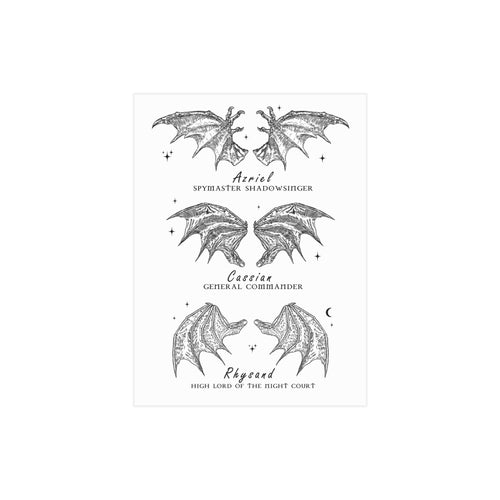 ACOTAR Bat Boys Unframed Print Wings