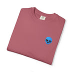 Lights Out Embroidered Tee *White Stitch | Dark Romance Skull T-Shirt