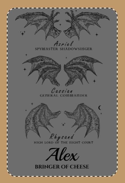 Personalised ACOTAR Engraved Charcuterie Board, Serving Platter