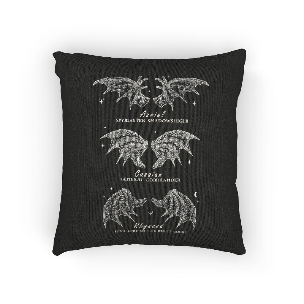 Bat Boys Woven Cushion ACOTAR Home Decor Bookish Gift