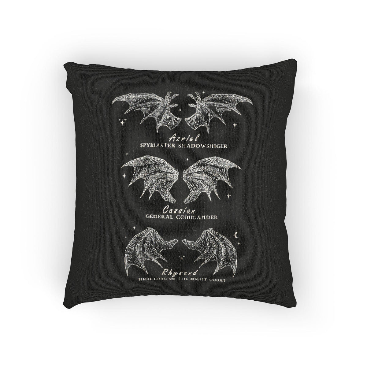 Bat Boys Woven Cushion ACOTAR Home Decor Bookish Gift