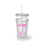 Velaris ACOTAR Double Walled Travel Cup With Straw, Everyday Use