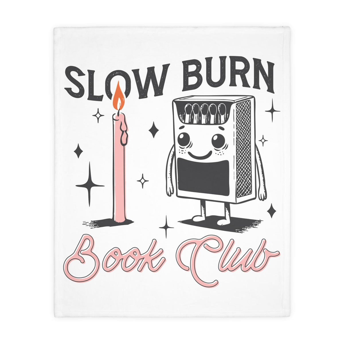 Personalised Slow Burn Book Club Blanket | Cozy Reading Throw for Romance Readers