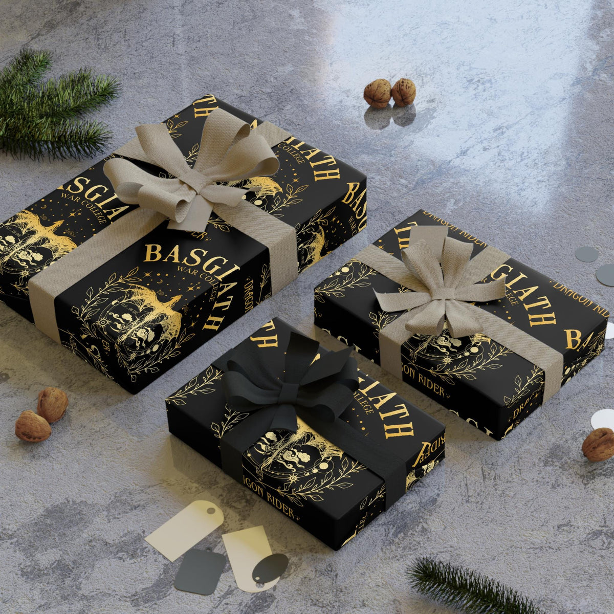 Basgiath Inspired Fourth Wing Wrapping Paper I Gift Wrap Rolls