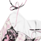 Reading Raccoons Tie-strap Midi Sleep Dress