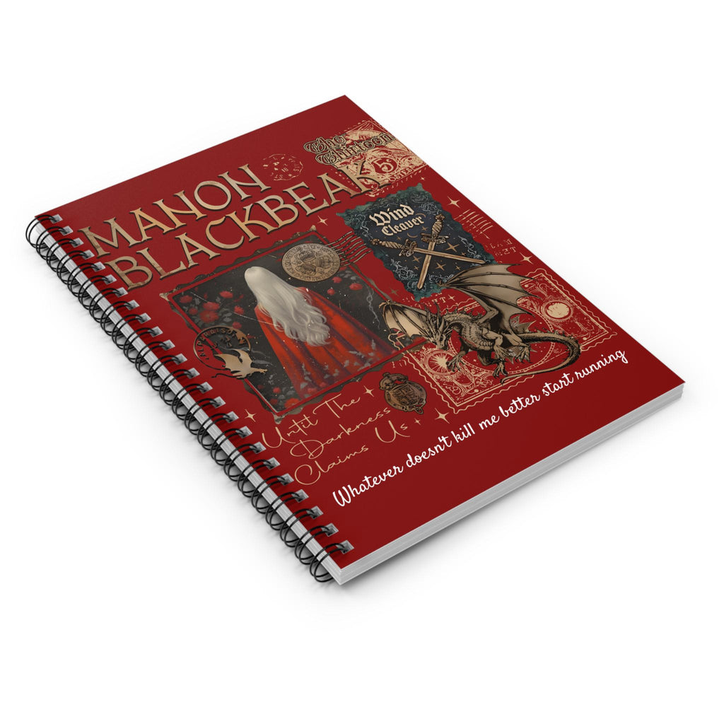 Manon Blackbeak Lined Notebook Throne Of Glass Journal