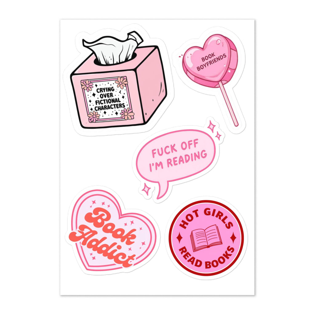 Hot Girls Read Bookish Sticker Sheet