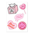 Hot Girls Read Bookish Sticker Sheet