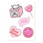 Hot Girls Read Bookish Sticker Sheet