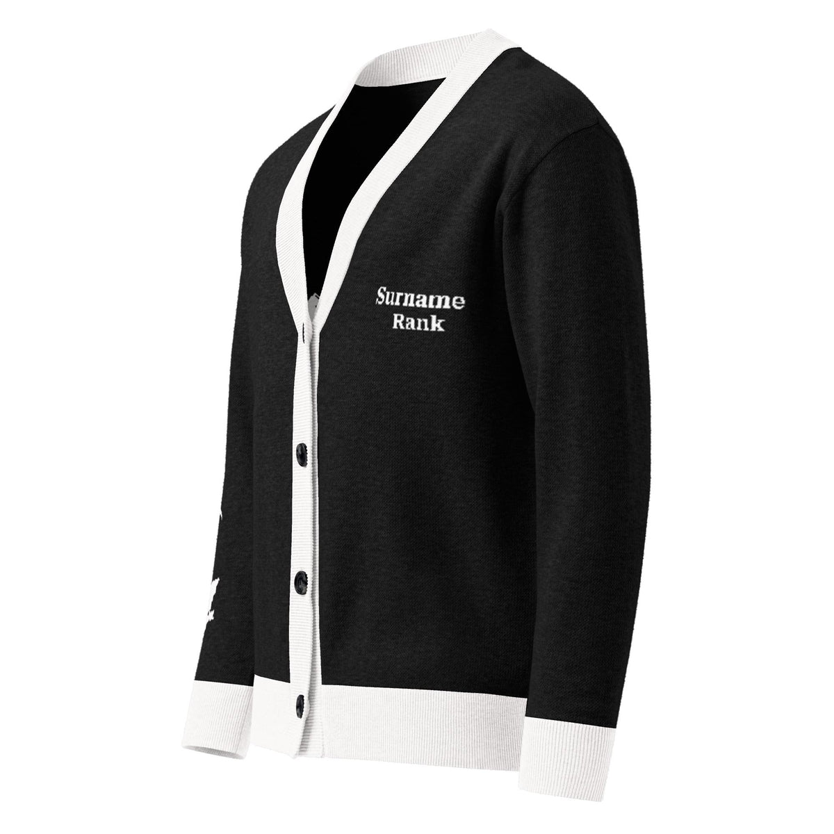 Personalised Basgiath War College Custom Knitted Cardigan, Ink, Fourth Wing