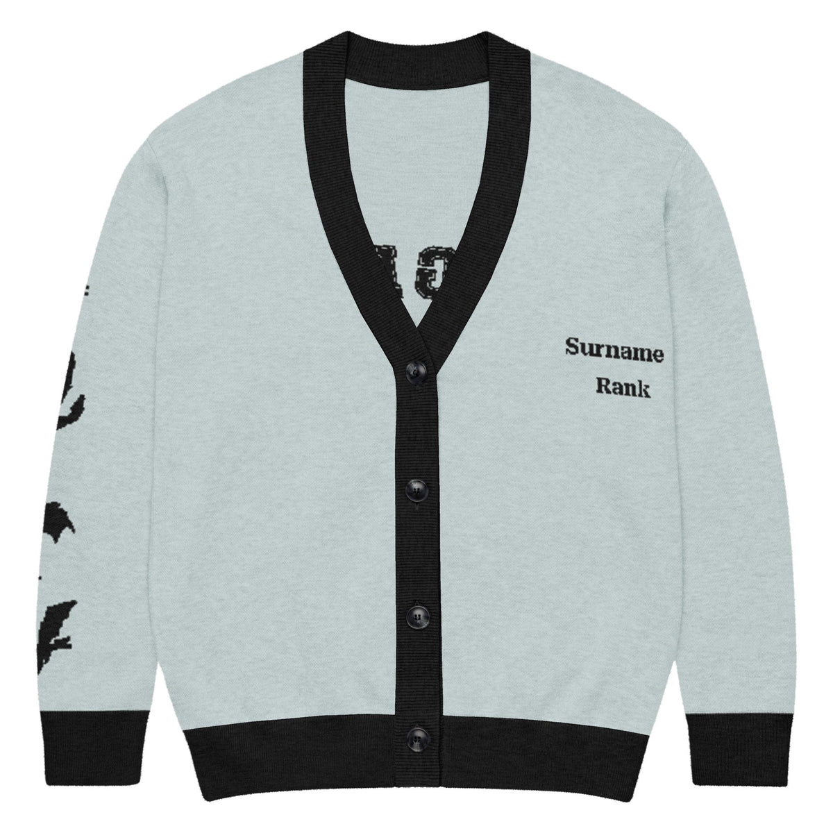 Personalised Basgiath War College Custom Knitted Cardigan, Powder, Fourth Wing