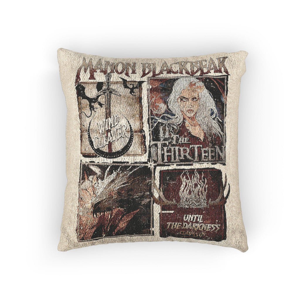 Manon Blackbeak Woven Pillow