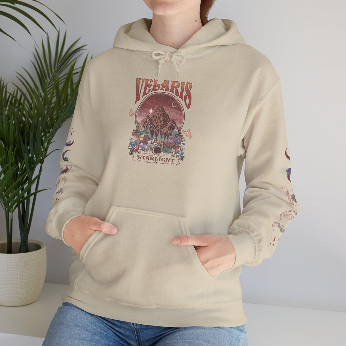 City Of Starlight Floral | Unisex Heavyweight Hoodie