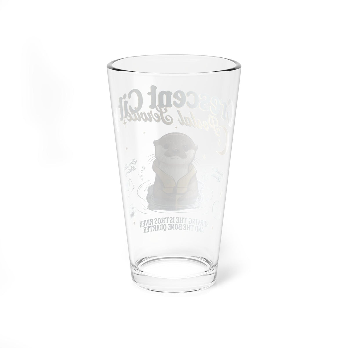 Crescent City Otter Mail Drinking Glass | 16oz Bookish Illustrated Tumbler