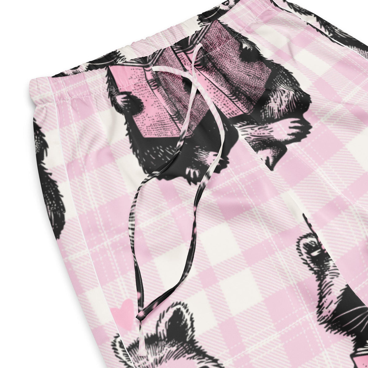 Reading Raccoon Satin Pajama Pants | Women's Sleepwear