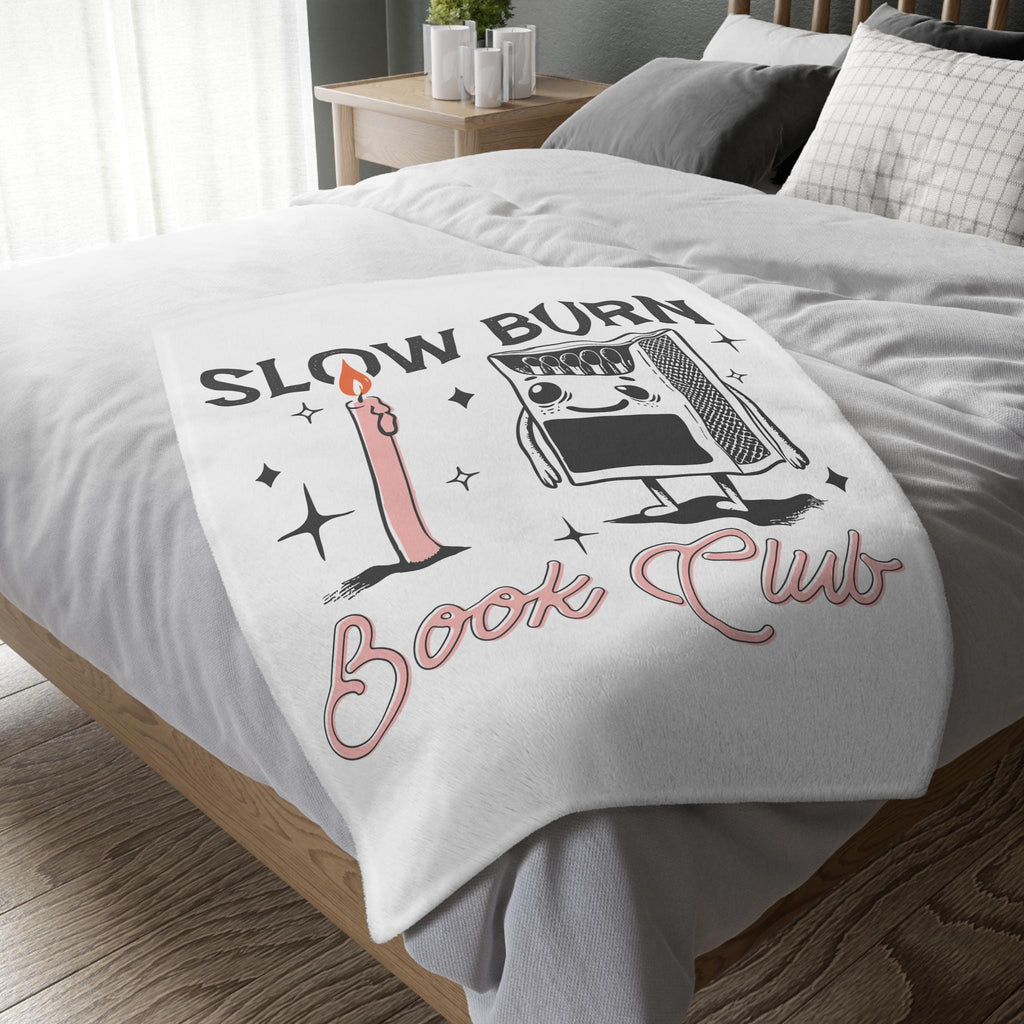 Personalised Slow Burn Book Club Blanket | Cozy Reading Throw for Romance Readers