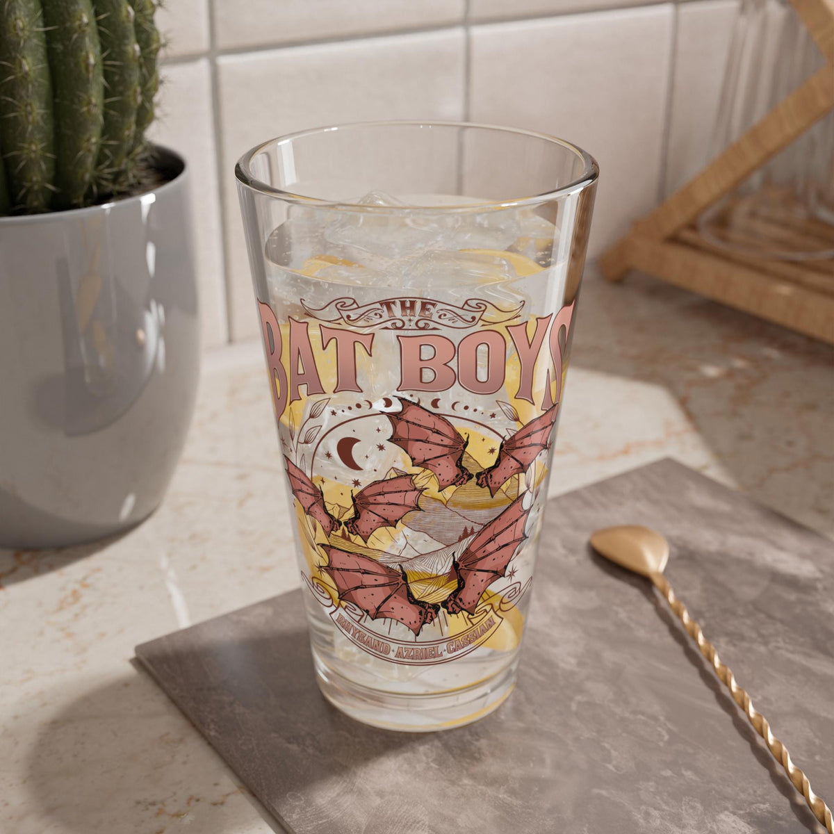 Bat Boys Drinking Glass ACOTAR
