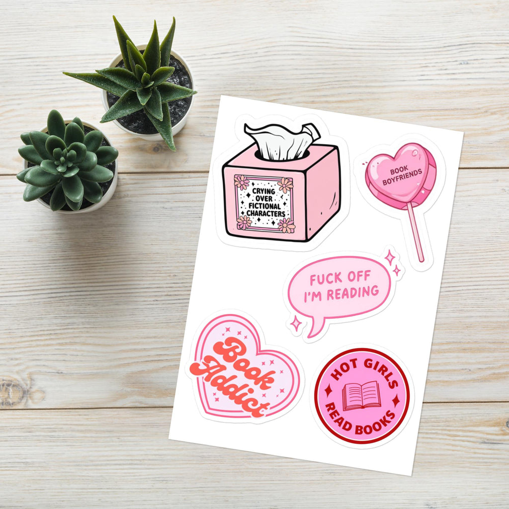 Hot Girls Read Bookish Sticker Sheet