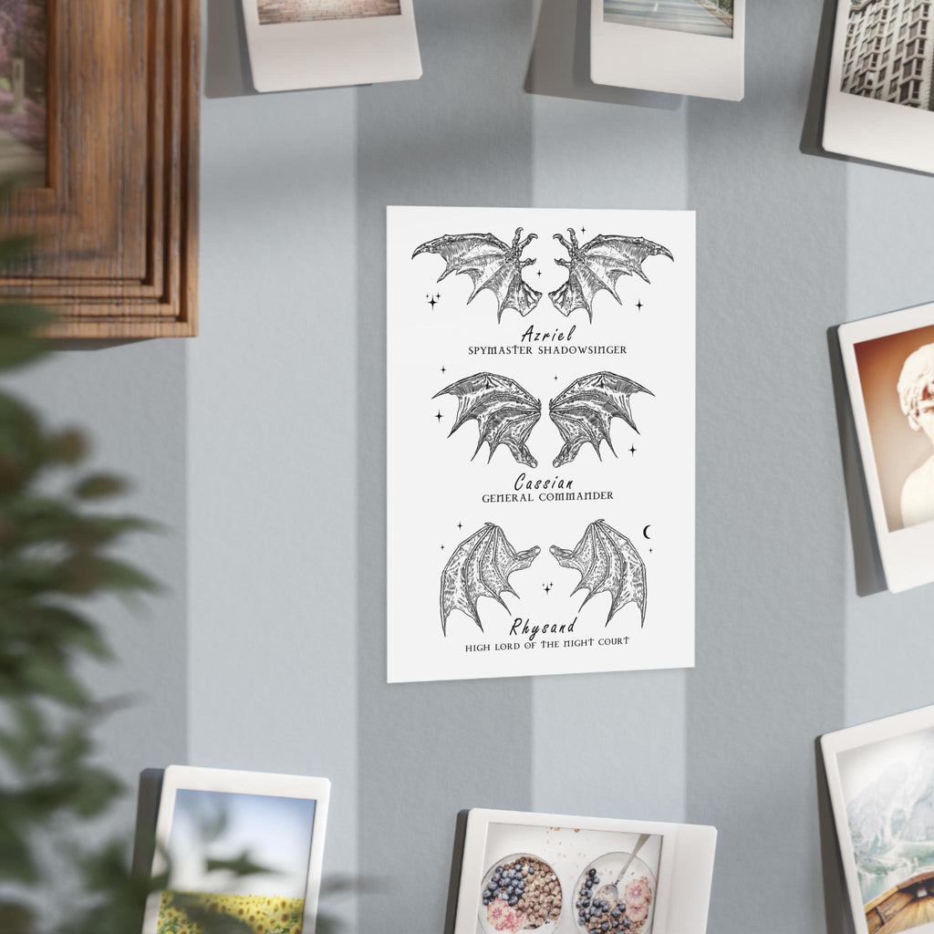 ACOTAR Bat Boys Unframed Print Wings