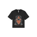 Black front flat lay