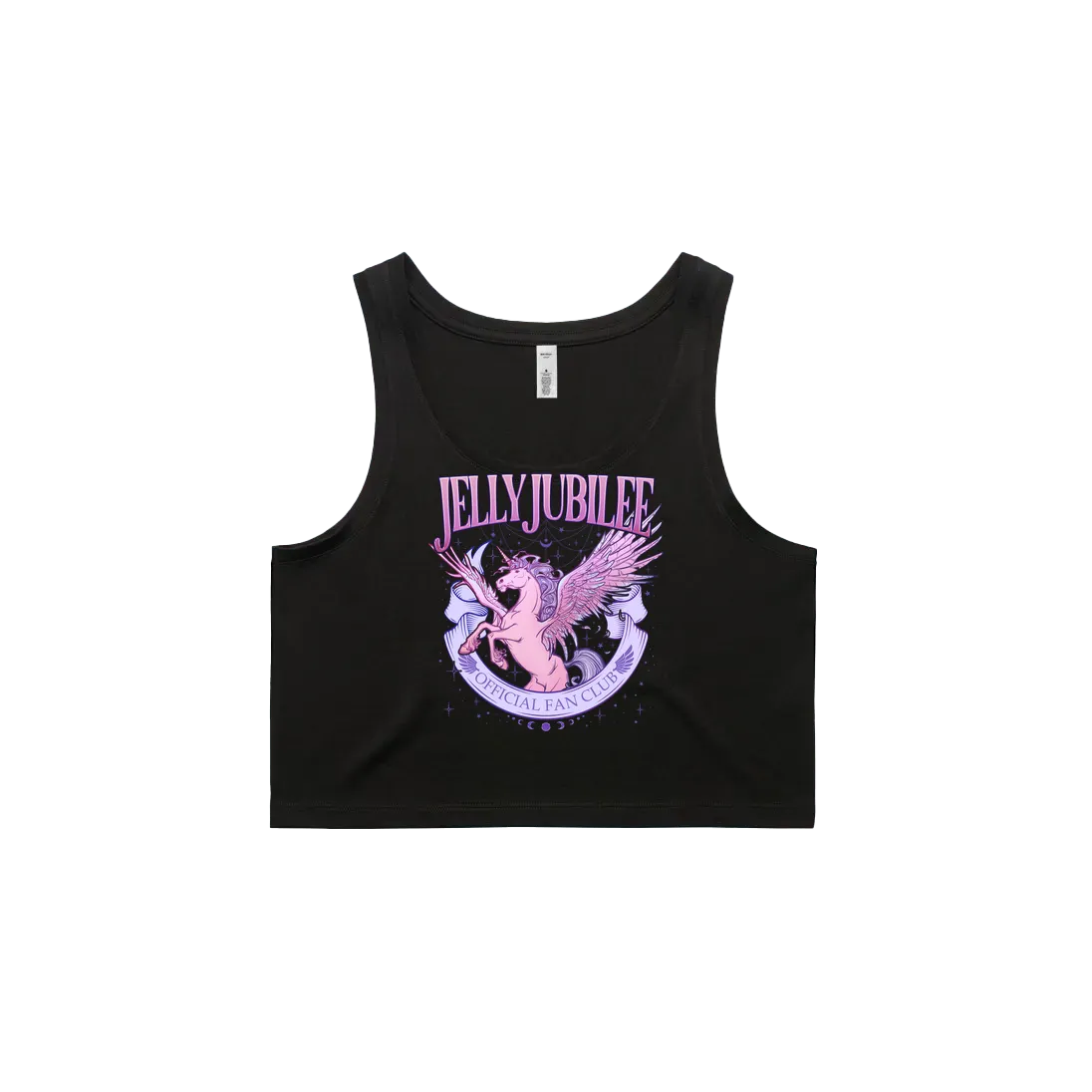 Black front flat lay