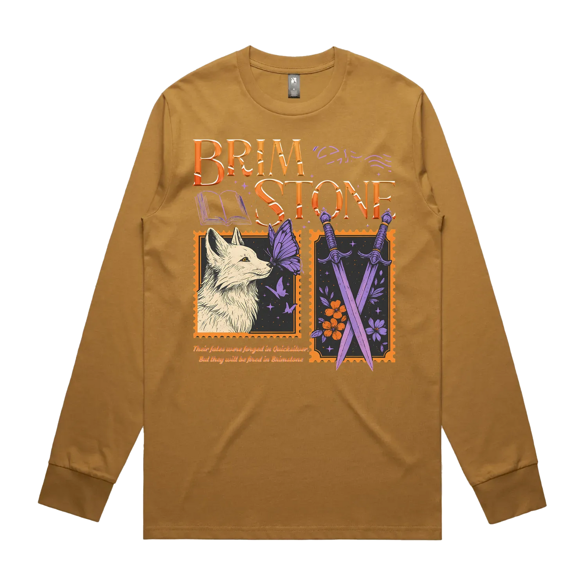 Camel front flat lay
