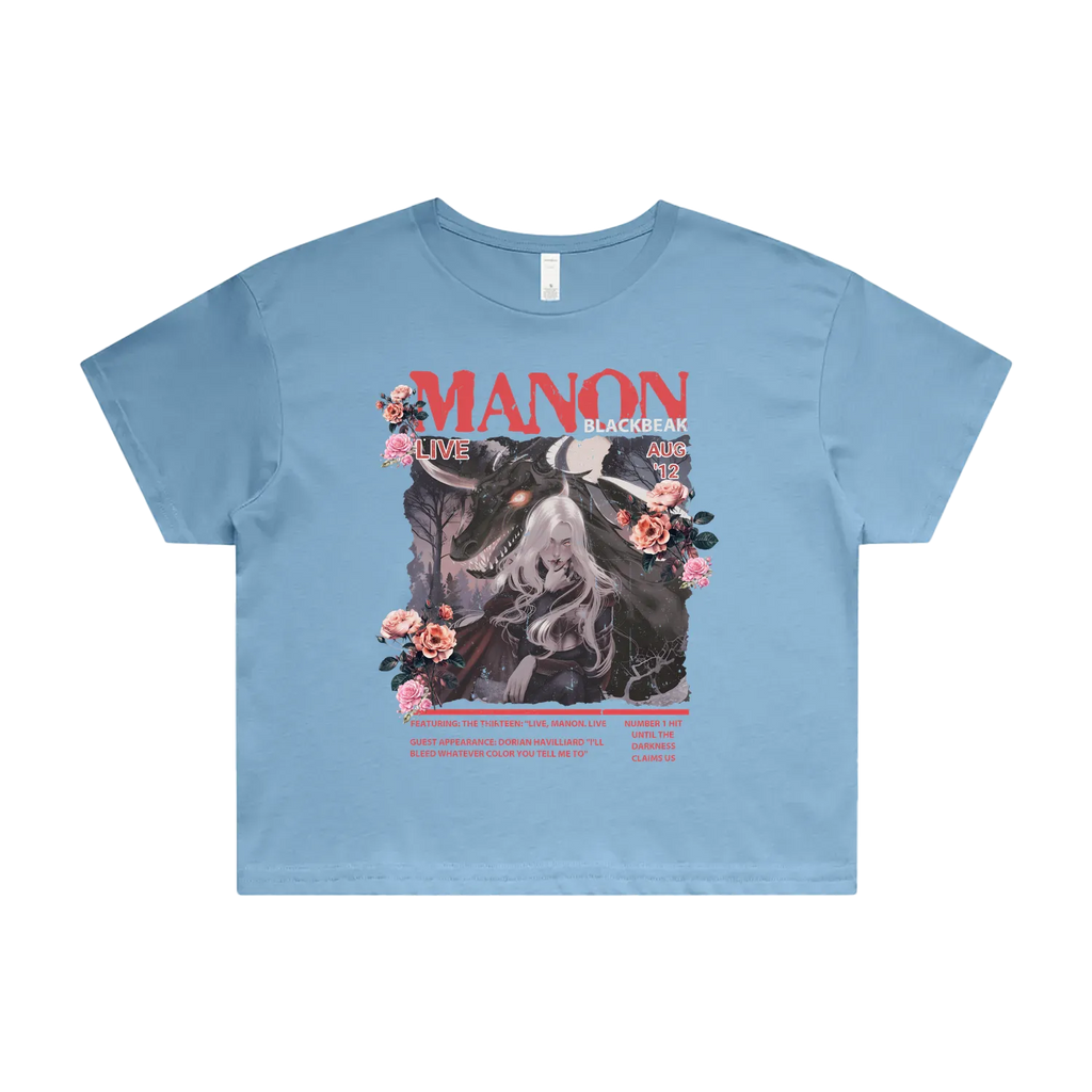 Manon Blackbeak Live | Rose Crop Tee
